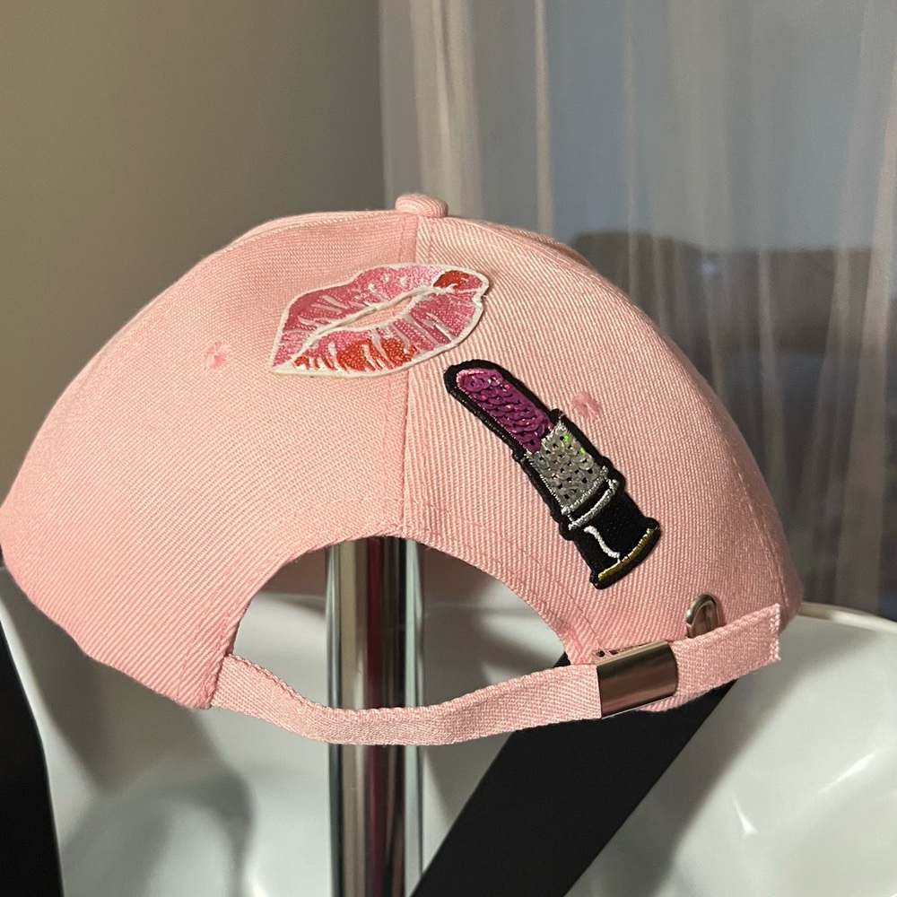Pink  Cap with Fun Design - Picture 2 of 3